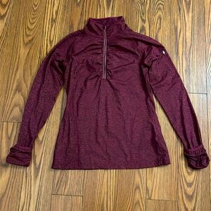 NEW Women’s Burgundy Pullover 1/2 Zip Athleisure Small